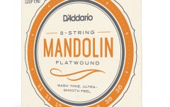 Corzi mandolină Daddario EFW74 Flatwound Medium 11-36