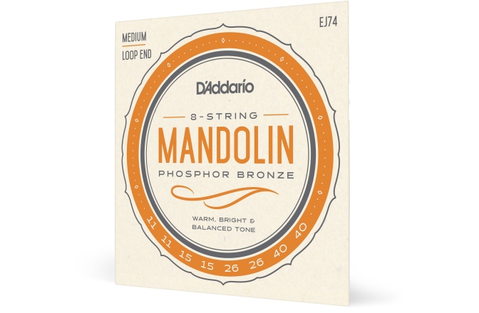 Corzi mandolină Daddario EJ74 PB Medium 11-40