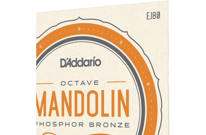 Corzi mandolină Daddario EJ80 PB Octave Mandolin Medium 12-46