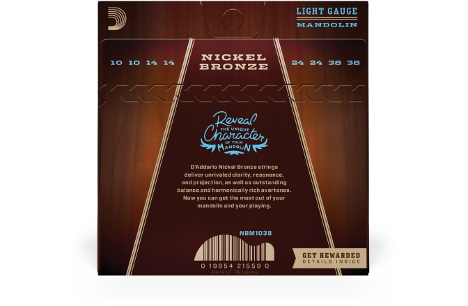 Corzi mandolină Daddario NBM1038 Light 10-38