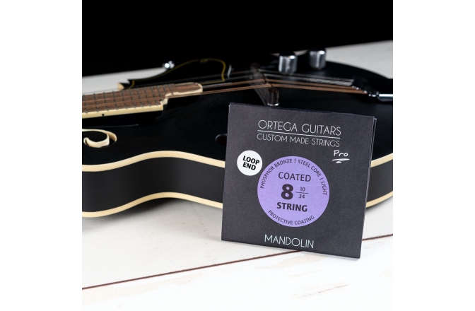 Corzi mandolină Ortega Custom Made Strings "Pro" for Mandolin 8 String - Light / Phosphor Bronze / Loop End / .010/.034