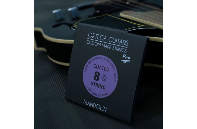 Corzi mandolină Ortega Custom Made Strings "Pro" for Mandolin 8 String - Light / Phosphor Bronze / Loop End / .010/.034