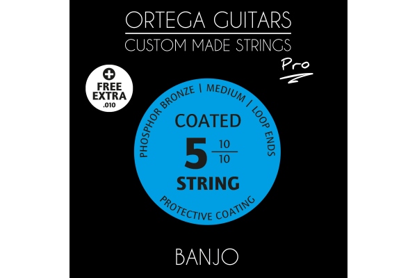 CMS "Pro" for Banjo 5 String - Medium / free Extra 10th String / Phosphor Bronze .010/.10