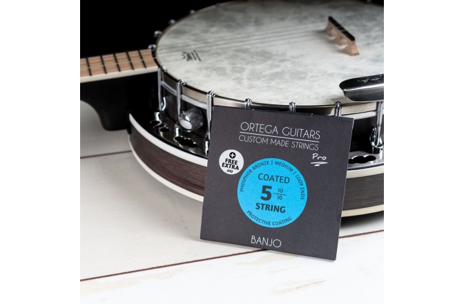 Corzi pentru Banjo  Ortega CMS "Pro" for Banjo 5 String - Medium / free Extra 10th String / Phosphor Bronze .010/.10