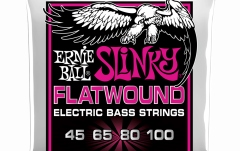 Corzi pentru bas electric Ernie Ball Flatwound Super Slinky Bass 45-100 2814