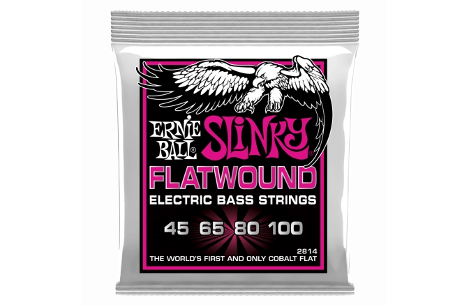 Corzi pentru bas electric Ernie Ball Flatwound Super Slinky Bass 45-100 2814
