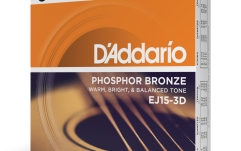 Corzi pentru chitară acustică Daddario EJ15-3D Ph. Bronze Ex.Light 10-47