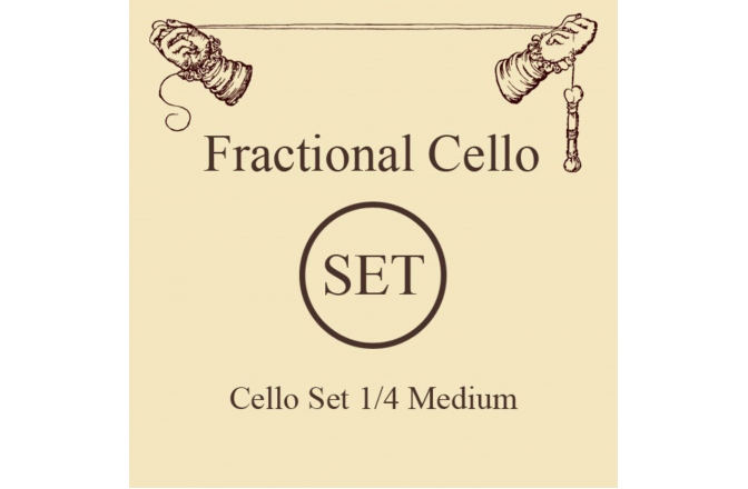 Corzi pentru violoncel Larsen Corzi violoncel Original Fractional  Set 1/4