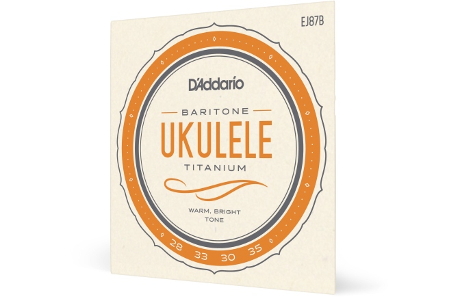 Corzi ukulele bariton Daddario EJ87B Titanium Baritone
