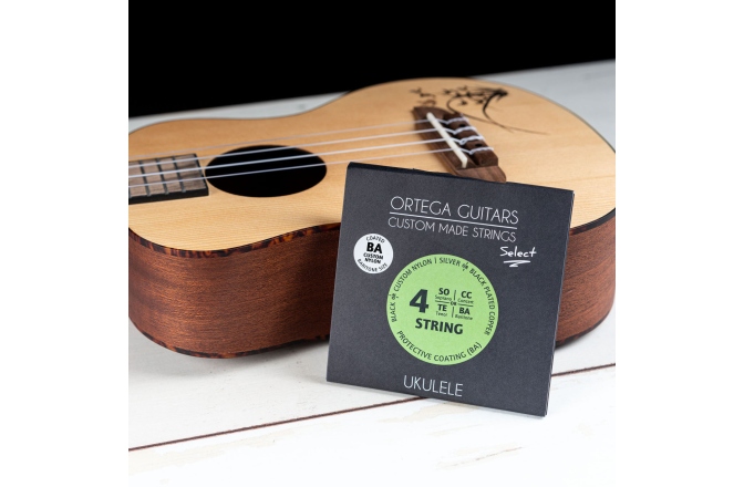 Corzi ukulele bariton Ortega Custom Made Strings "Select" for Bariton Ukulele 4 String - Custom Nylon / .026/.030
