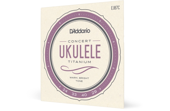 Corzi ukulele concert Daddario EJ87C Titanium 