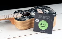 Corzi Ukulele Concert Ortega Custom Made Strings "Authentic" for Concert Ukulele 4 String - Black Nylon / .024/.026