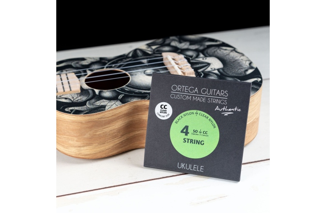 Corzi Ukulele Concert Ortega Custom Made Strings "Authentic" for Concert Ukulele 4 String - Clear Nylon / .024/.026