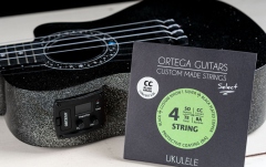 Corzi Ukulele Concert Ortega Custom Made Strings "Select" for Concert Ukulele 4 String - Black Nylon / .024/.026