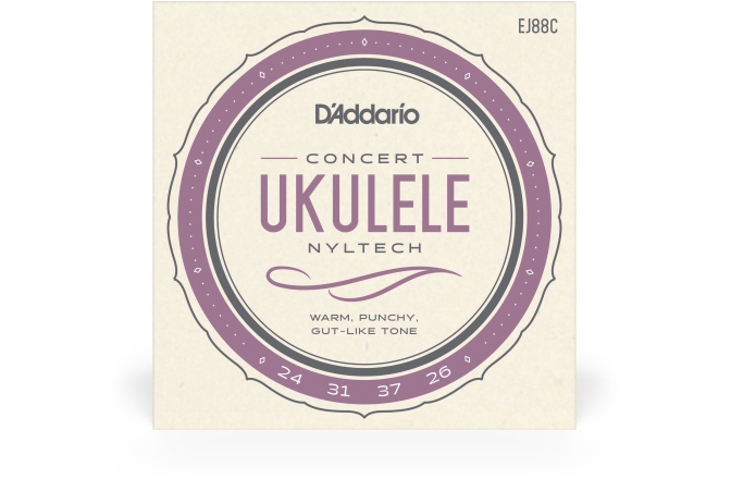 Corzi ukulele Daddario EJ88C Nyltech Concert