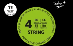 Corzi Ukulele Ortega Custom Made Strings "Select" for Tenor Ukulele 4 String - Custom Nylon / .026/.028