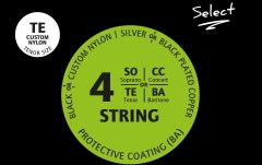 Corzi Ukulele Ortega Custom Made Strings "Select" for Tenor Ukulele 4 String - Custom Nylon / .026/.028