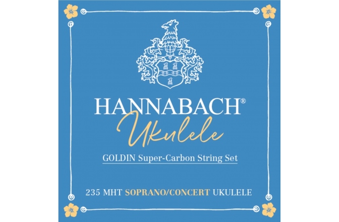 Corzi ukulele sopran/ concert Hannabach Ukulele Sopran/Concert Goldin 235MHT 