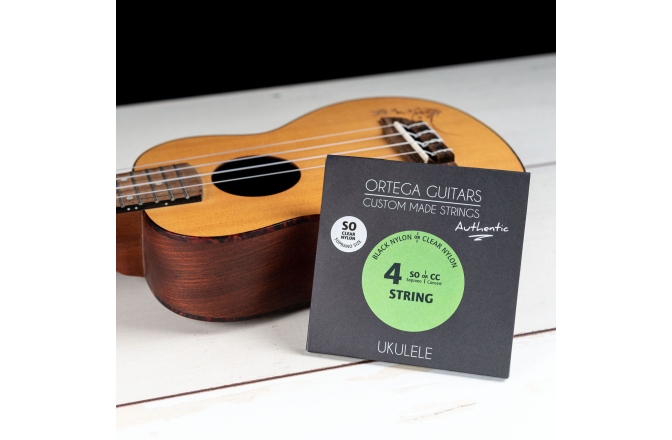 Corzi ukulele sopran Ortega Custom Made Strings "Authentic" for Soprano Ukulele 4 String - Clear Nylon / .024/.026