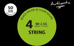 Corzi ukulele sopran Ortega Custom Made Strings "Authentic" for Soprano Ukulele 4 String - Clear Nylon / .024/.026