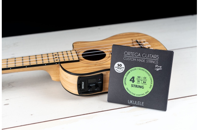 Corzi ukulele sopran Ortega Custom Made Strings "Pro" for Soprano Ukulele 4 String - Crystal Nylon / .024/.026