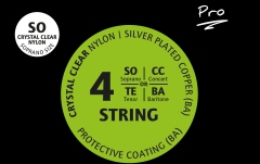 Corzi ukulele sopran Ortega Custom Made Strings "Pro" for Soprano Ukulele 4 String - Crystal Nylon / .024/.026