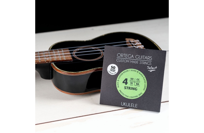 Corzi ukulele sopran Ortega Custom Made Strings "Select" for Soprano Ukulele 4 String - Custom Nylon / .024/.026