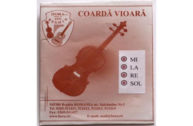 Corzi vioară Hora Reghin Cr-Ni Set 4/4