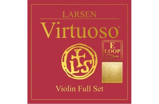 Corzi vioară Larsen Virtuoso 4/4 Medium Set E oțel buclă