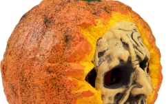 Craniu dovleac Europalms Halloween Skull Pumpkin, 26cm