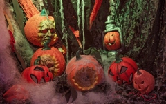 Craniu dovleac Europalms Halloween Skull Pumpkin, 26cm