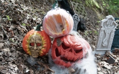 Craniu dovleac Europalms Halloween Skull Pumpkin, 26cm