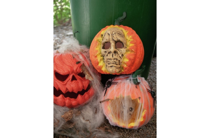 Craniu dovleac Europalms Halloween Skull Pumpkin, 26cm