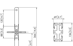 Cupla stâlp Vogels PFA 9156 - Pole coupler for PUC 29