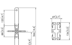 Cupla stâlp Vogels PFA 9156 - Pole coupler for PUC 29