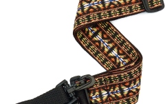 Curea Banjo Daddario Woven Banjo Strap Hootenanny Yellow and Brown