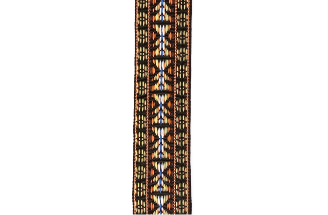 Curea Banjo Daddario Woven Banjo Strap Hootenanny Yellow and Brown