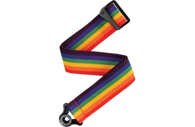 Curea chitară auto-lock Daddario Auto Lock Polypro Guitar Strap Rainbow