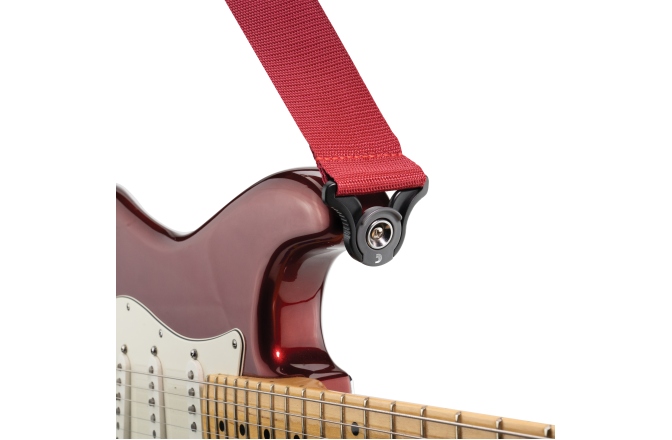Curea chitară auto-lock Daddario Auto Lock Polypro Guitar Strap Red