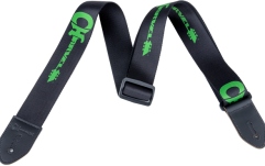 Curea chitară Chauvet Charvel Strap Black with Green Logo
