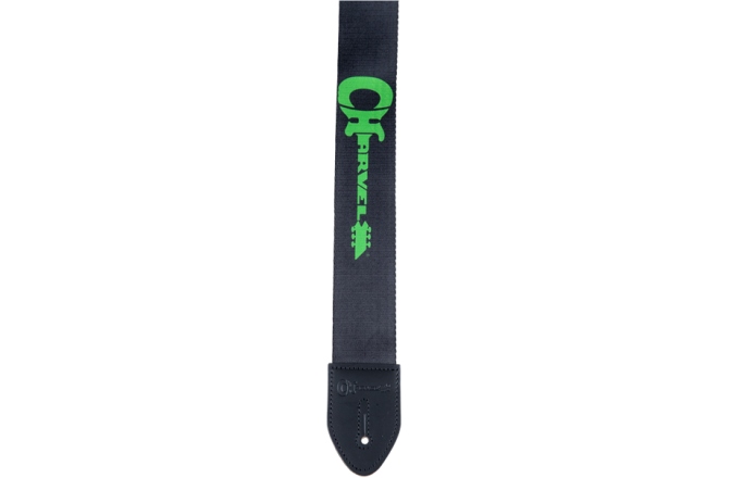 Curea chitară Chauvet Charvel Strap Black with Green Logo