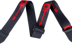 Curea chitară Chauvet Charvel Strap Black with Red Logo