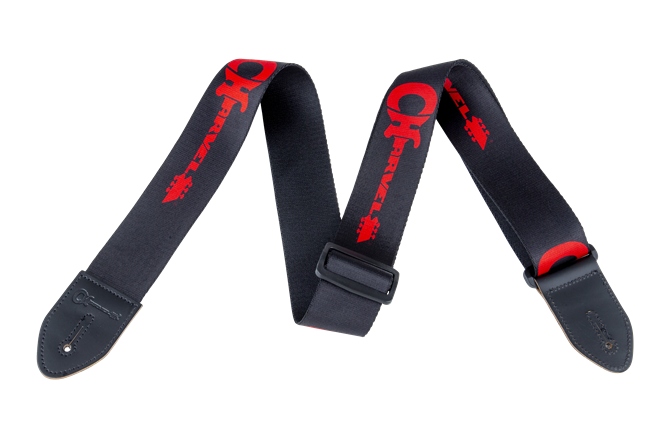 Curea chitară Chauvet Charvel Strap Black with Red Logo