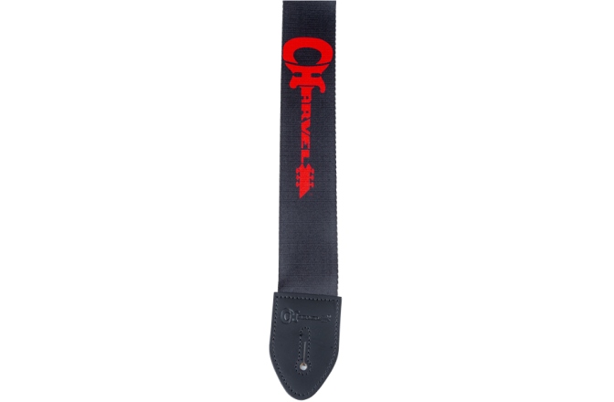 Curea chitară Chauvet Charvel Strap Black with Red Logo