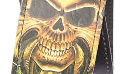 Curea chitară Daddario Alchemy Leather Guitar Strap Green Skull