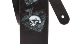 Curea chitară Daddario Alchemy Leather Guitar Strap Skulls in Spades