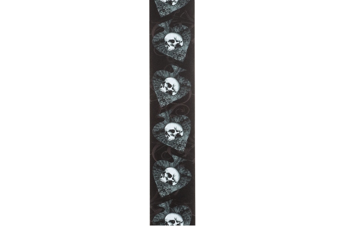 Curea chitară Daddario Alchemy Leather Guitar Strap Skulls in Spades