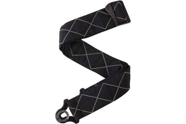 Auto Lock Guitar Strap Black Padded Diamonds Auto Lock Guitar Strap Black Padded Diamonds