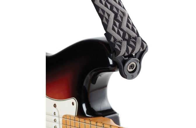 Curea chitară Daddario Auto Lock Guitar Strap Black Padded Geometric