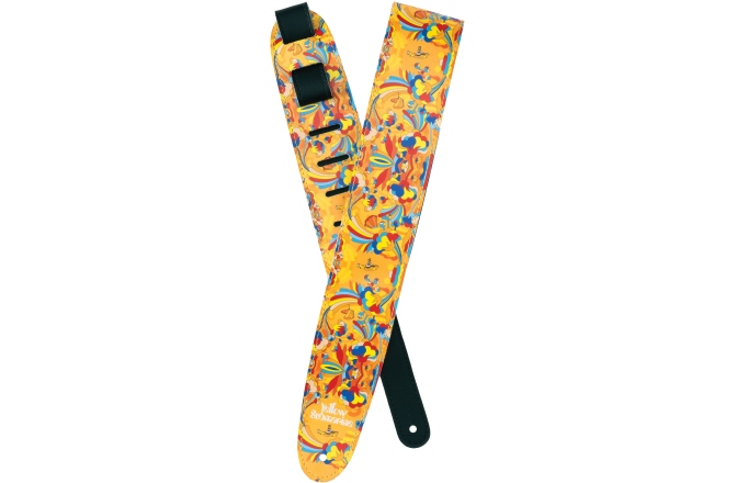 Curea chitară Daddario Beatles Yellow Submarine 55th Anniversary Vinyl Guitar Strap Primrose Prairie